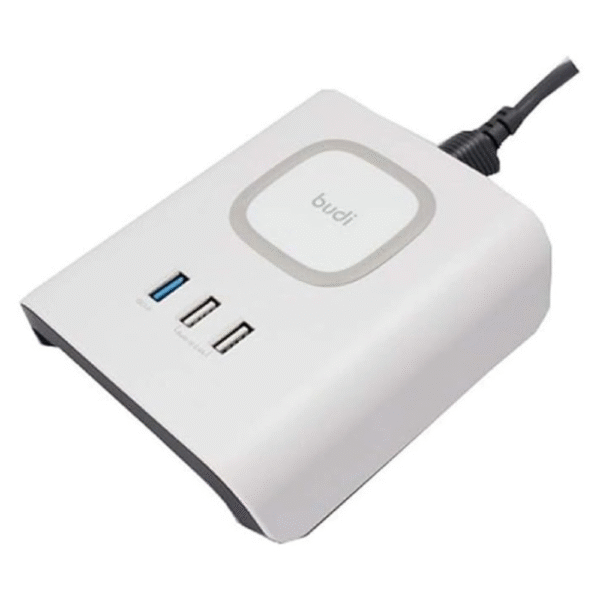 BUDI Wireless Charger With 3 USB Charging Station M8J027W